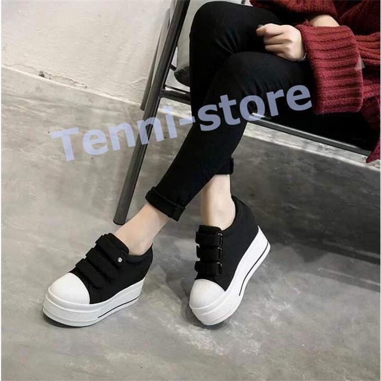 スニーカー レディース 厚底 インヒールスニーカー レディース ヒールスニーカー 厚底 スニーカー レディース キャンパス インヒール Wshoes026b602 てんいストア 通販 Yahoo ショッピング