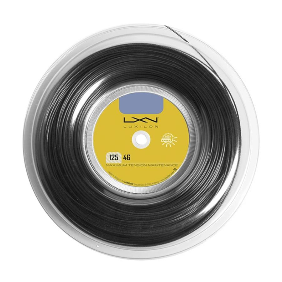ルキシロン 4G ブラック（1.25mm） 200mロール 硬式テニスガット 
