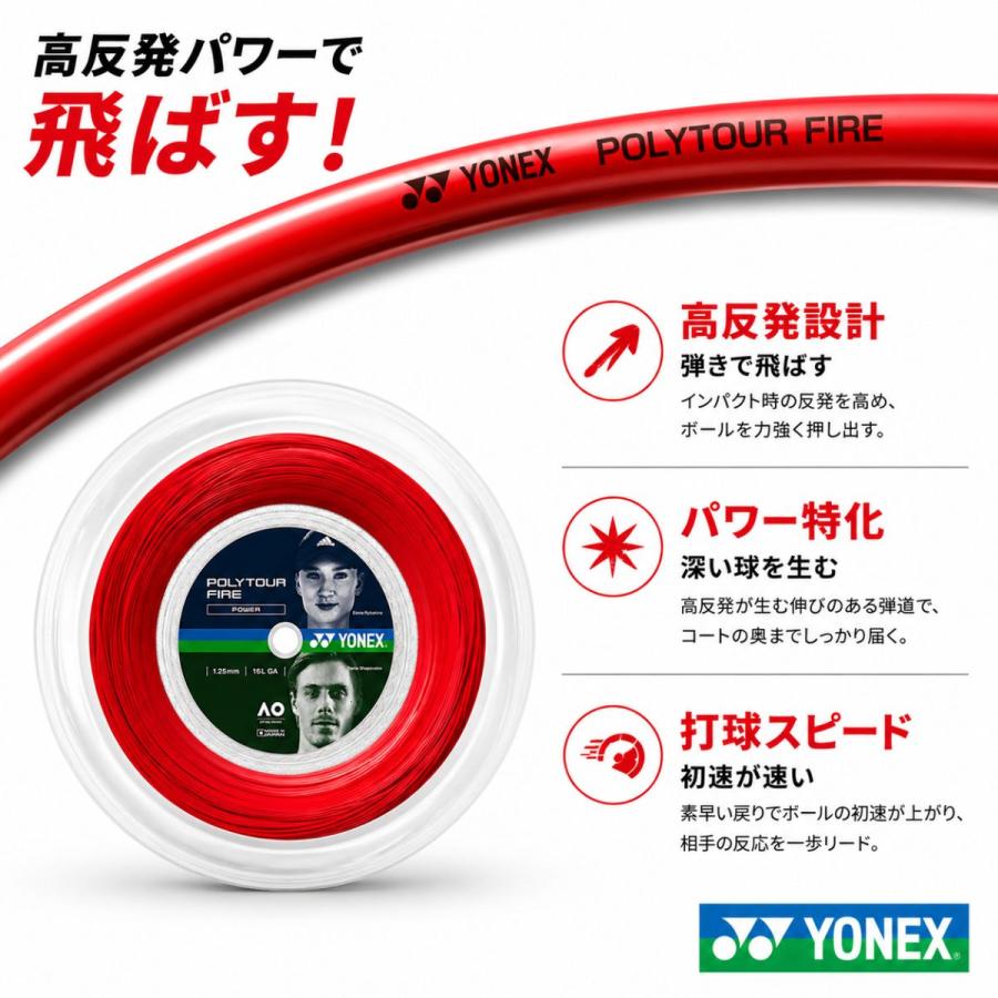 YONEX（ヨネックス） 【12Mカット品】ヨネックス ポリツアー フォース