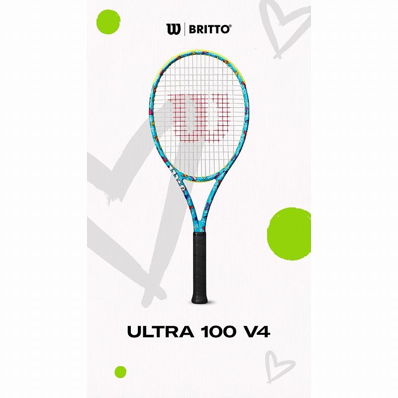 数量限定モデル】ウイルソン（Wilson）テニスラケット ウルトラ 100 V4 