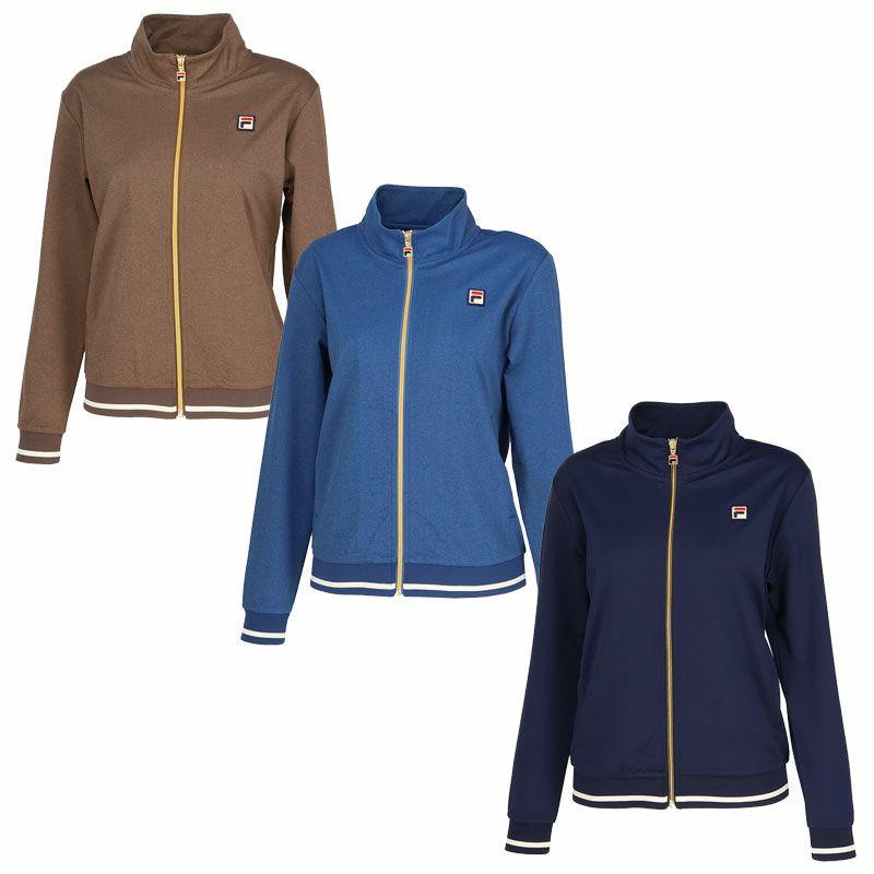 【新品】FILA テニス ジャケット ニット レディース ネイビー フィラ L FILA（フィラ） 【SALE☆在庫限り】テニスウェア ウィメンズ トラック