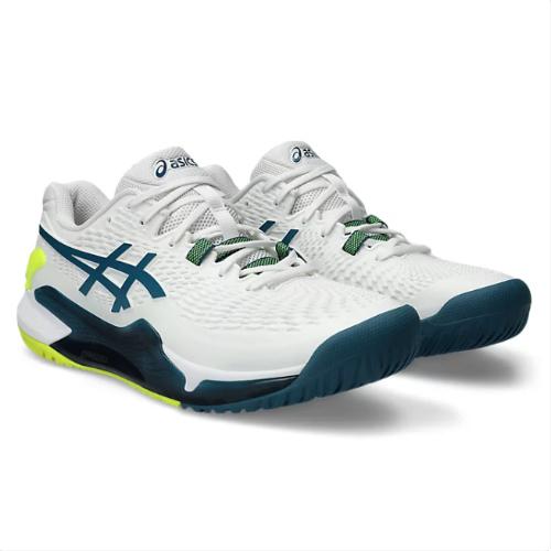 asics アシックス テニスシューズ オールコート メンズ ゲルレゾリューション9  / GEL RESOLUTION 9 (1041A330-101) White×Restful Teal ready｜tennis-paradise｜02