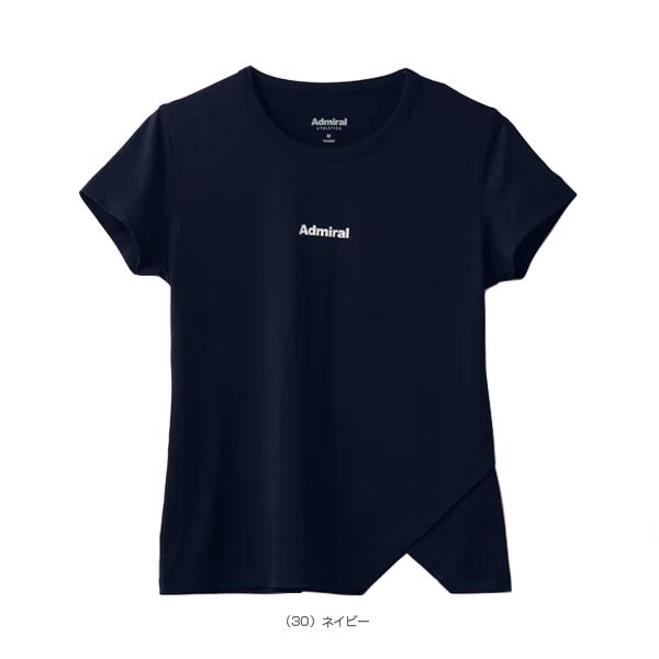 Admiral アドミラル テニスウェア サイドスリット ショートスリーブTシャツ／レディース (ATLA338)