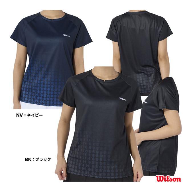 ウイルソン（Wilson）（レディース）テニスウェア レディース ラグラン 長袖Tシャツ 紫外線遮蔽率90%以上 UVカット 紫外線対策 吸水速乾 413265-WT