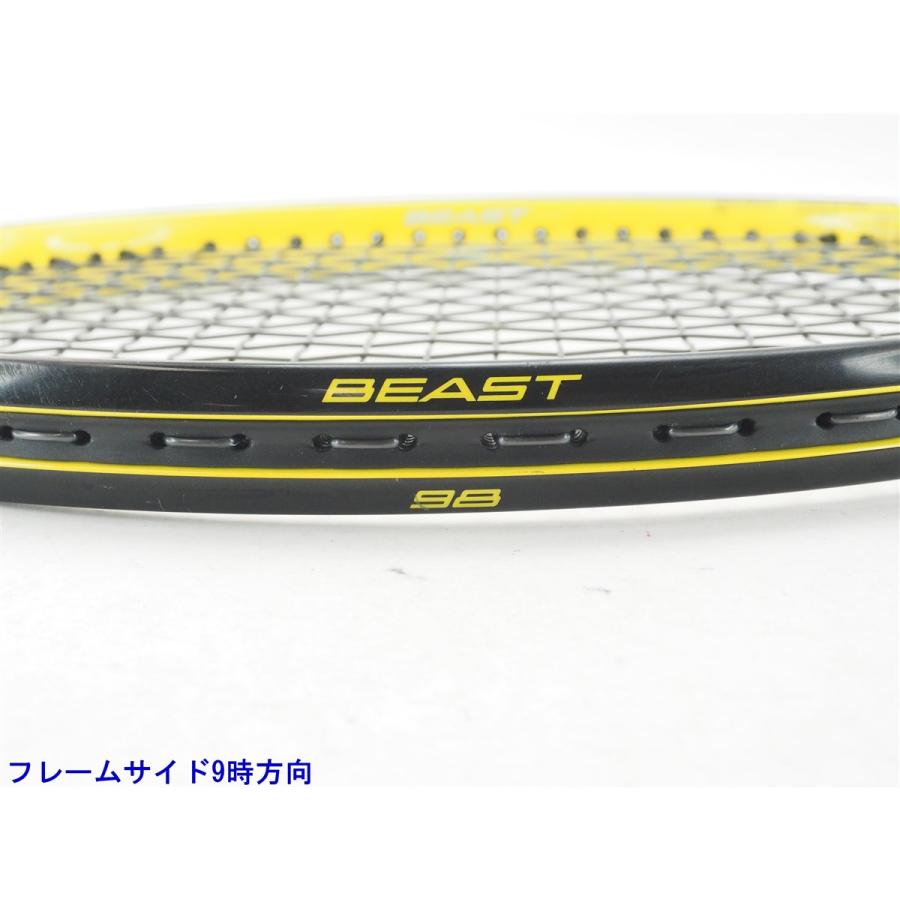 中古 テニスラケット プリンス ビースト 98 2018年モデル【一部グロメット割れ有り】 (G2)PRINCE BEAST 98 2018｜tennis｜05