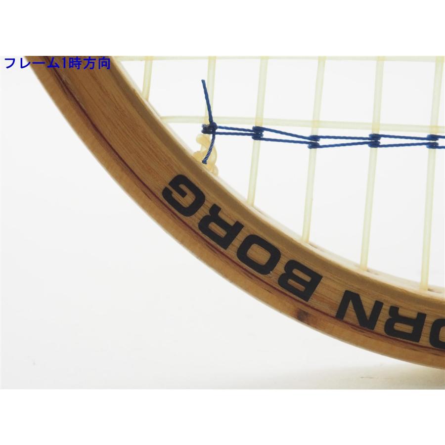 中古 テニスラケット ドネー オールウッド ビヨンボルグ (M4)DONNAY ALLWOOD BJORN BORG シングルグリップ_9
