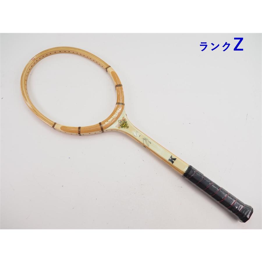 アシックス　軟式テニスラケット4本セット　カバー付き　木製ラケット カワサキ（Kawasaki） 中古 テニスラケット プロ モデル NO.147-K (B4