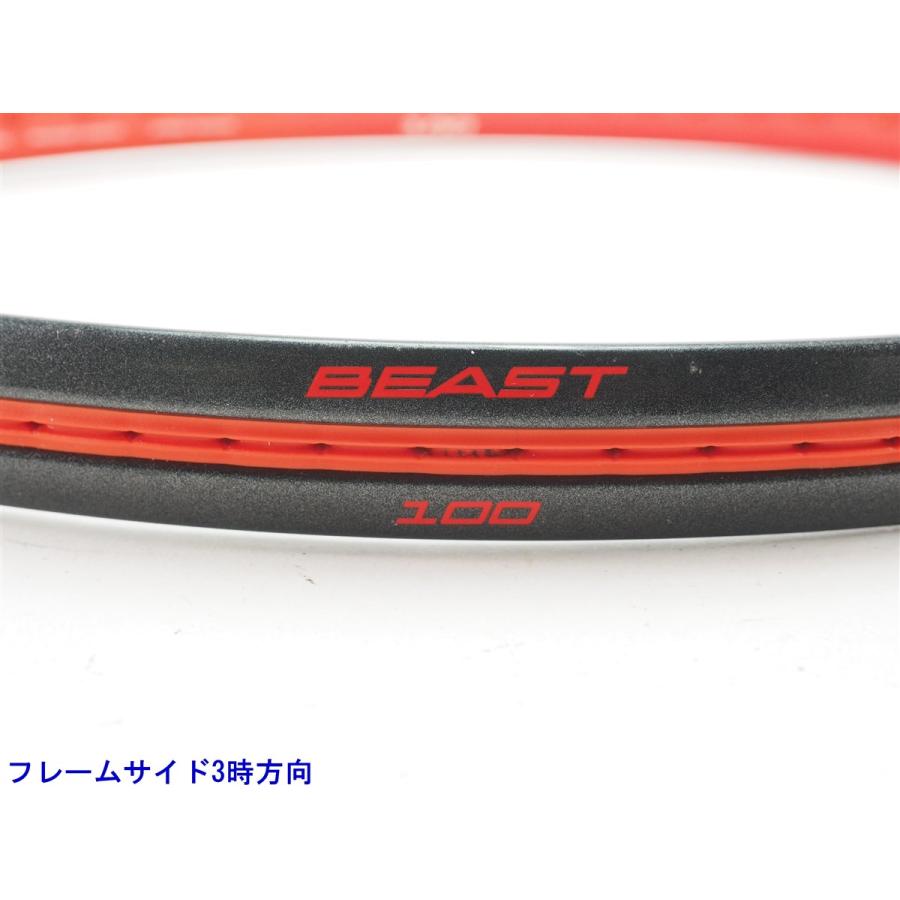 中古 テニスラケット プリンス ビースト 100 (280g) 2017年モデル【多数グロメット割れ有り】 (G1) PRINCE BEAST 100 (280g)  (c25090320c) Prince（プリンス） 中古 テニスラケット ビースト 100 (280g) 2017年