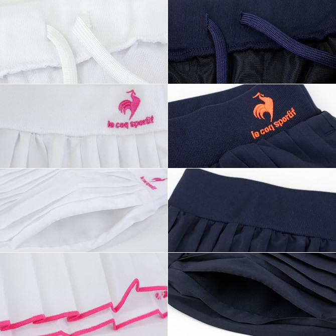 ルコックスポルティフ LCS テニスウェア レディス NEO HERITAGE PLEATS GAME SKORT QTWTJE00|tennisjapan|02