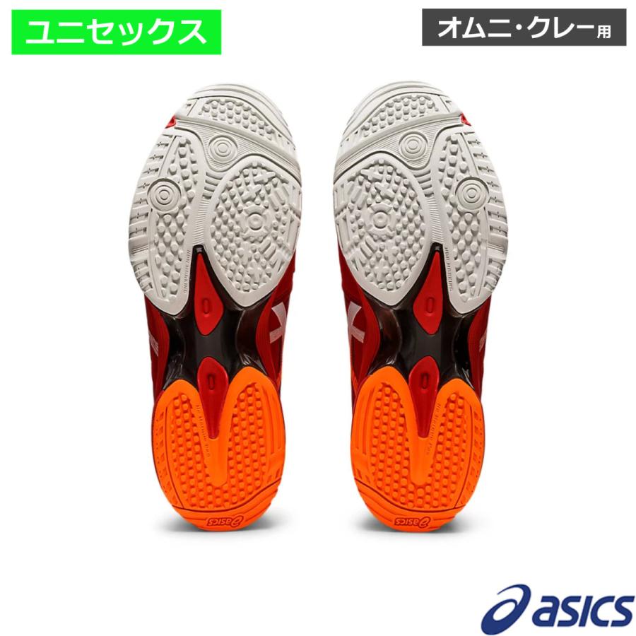 アシックス(asics)プレステージライト4OC  クラシックレッド/ショッキングオレンジ /1043A013-600 オムニ・クレーコート用｜tennistopia｜03