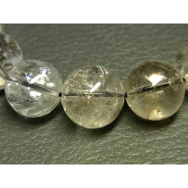 パワーストーン 天然石 大粒 ヒマラヤ エレスチャル水晶 ブレスレット 14〜15mm レインボー入り ElestialB65 【Felistone】_4