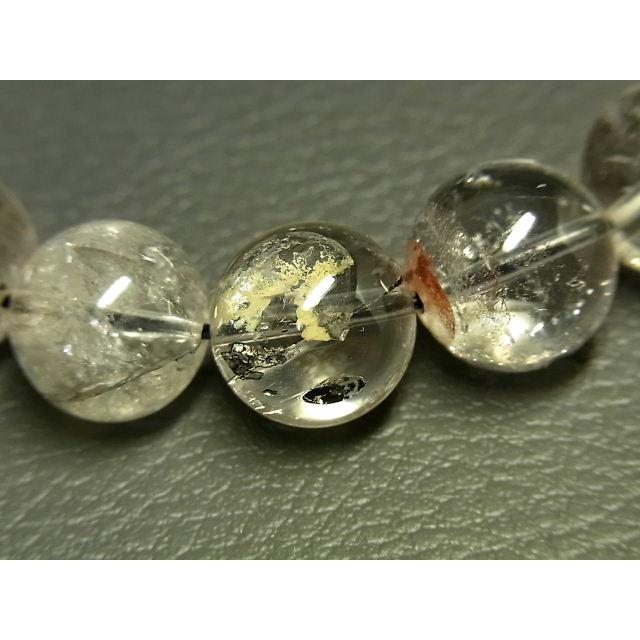 パワーストーン 天然石 大粒 ヒマラヤ エレスチャル水晶 ブレスレット 14〜15mm レインボー入り ElestialB65 【Felistone】_5