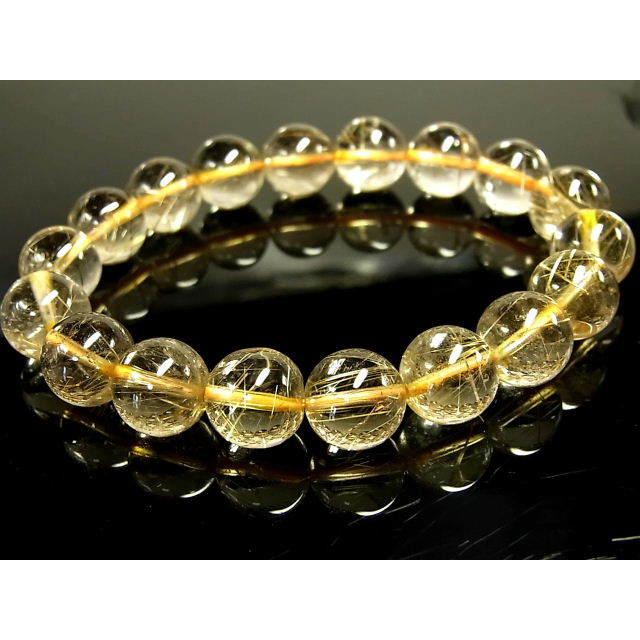 ☆ラジエートゴールデンルチル 16.6ミリ珠 ビーズB(SA~SA+ 珍品