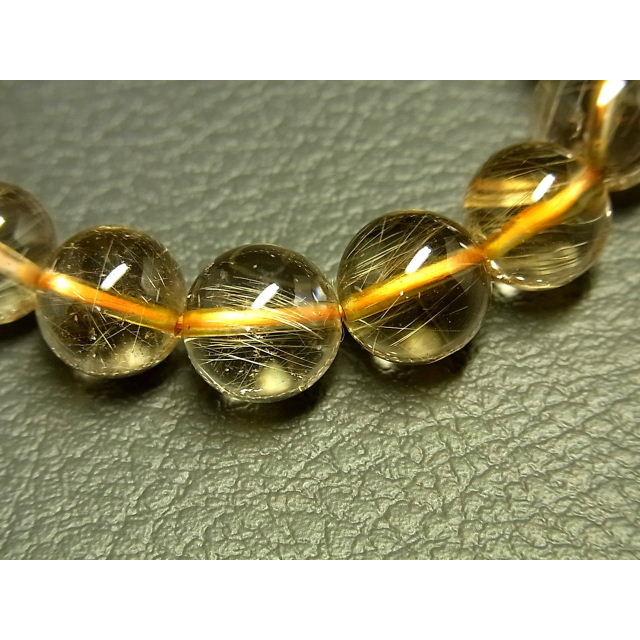 高品質ゴールドルチルクォーツブレスレット天然石パワーストーン パワーストーン 天然石 高透明 ゴールドルチル ルチルクォーツ 金針