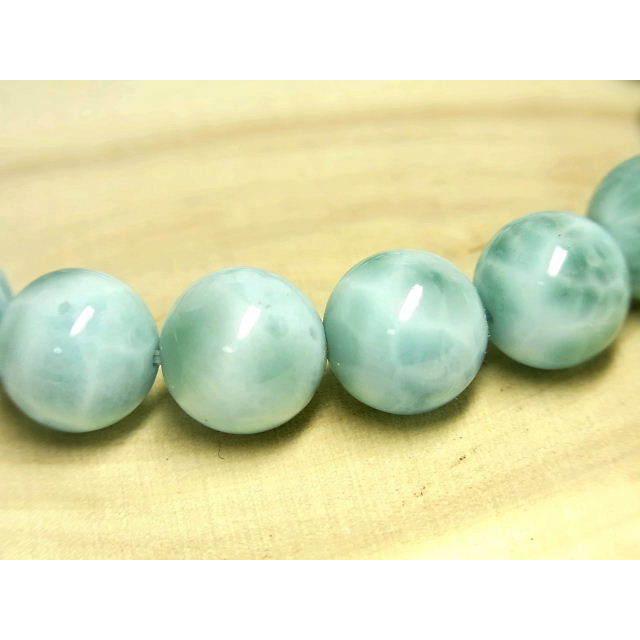 パワーストーン 天然石 最高級 ラリマー ブルー・ペクトライト ブレスレット 10〜10.5mm LarimarB10 【Felistone】の画像