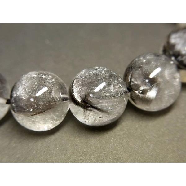 パワーストーン 天然石 プラチナルチル ルチルクォーツ 水晶 ブレスレット 12mm PTRB58 【Felistone】の画像