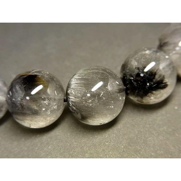 パワーストーン 天然石 プラチナルチル ルチルクォーツ 水晶 ブレスレット 12mm PTRB58 【Felistone】の画像
