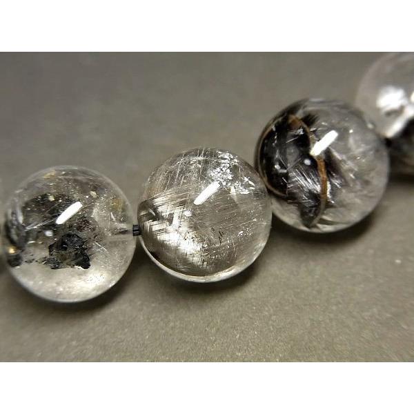 パワーストーン 天然石 プラチナルチル ルチルクォーツ 水晶 ブレスレット 12mm PTRB58 【Felistone】の画像