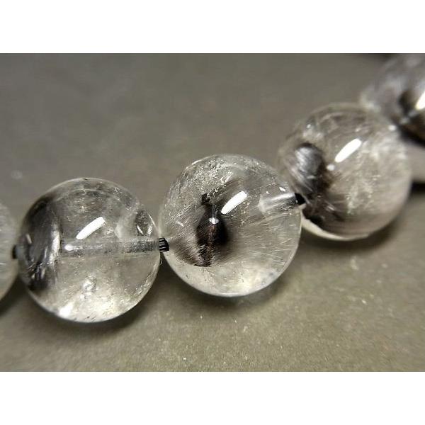 パワーストーン 天然石 プラチナルチル ルチルクォーツ 水晶 ブレスレット 12mm PTRB58 【Felistone】の画像