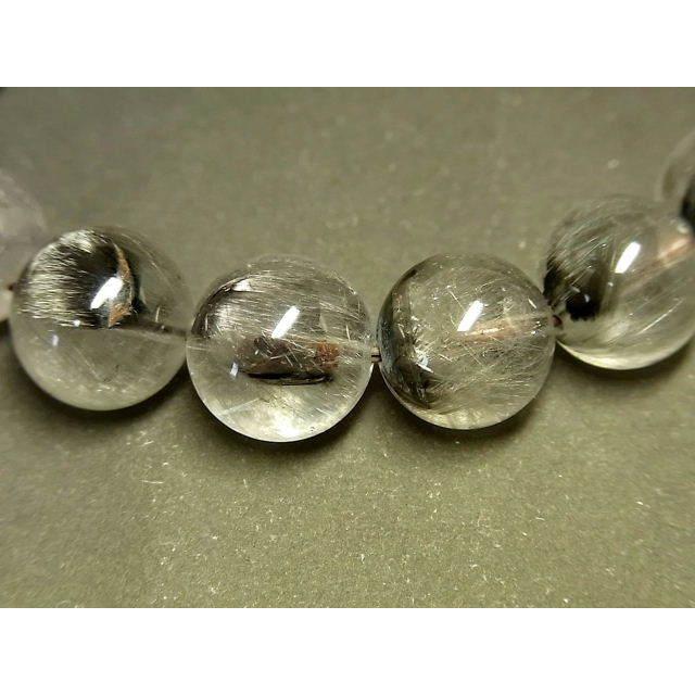 パワーストーン 天然石 最高級 プラチナルチル ルチルクォーツ 水晶 ブレスレット 12〜13mm PTRB81 【Felistone】の画像