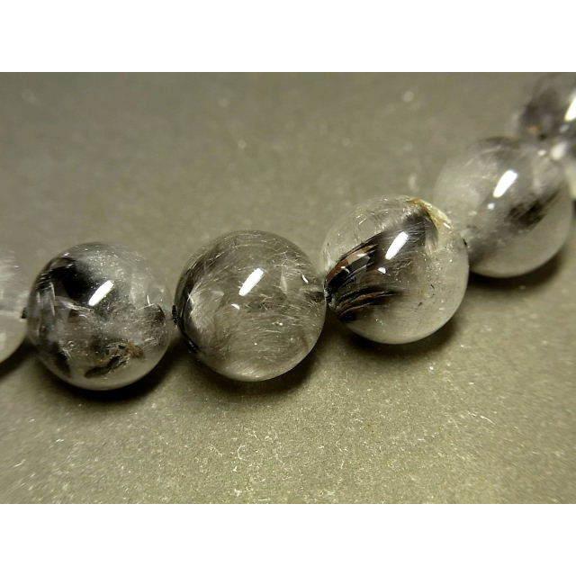 パワーストーン 天然石 プラチナルチル ルチルクォーツ 水晶 ブレスレット 10.5〜11mm PTRB95 【Felistone】の画像