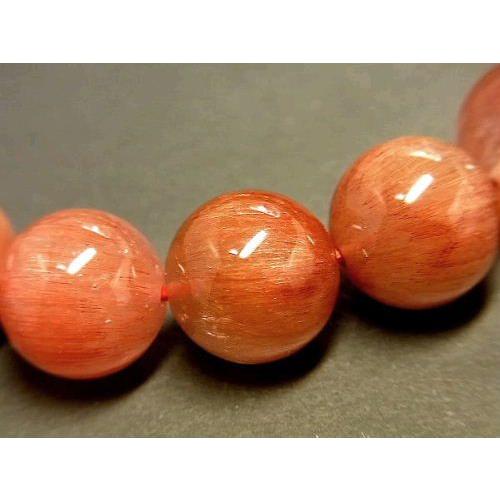 レッドルチル 水晶ブレスレット12mm レッドルチルクォーツ 天然石
