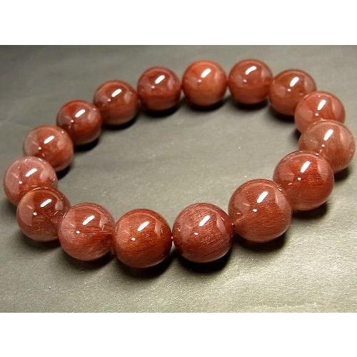 ルチルクォーツレッド 天然石ブレスレット パワーストーン 天然石 ブレスレット レッドルチルクォーツ 14〜15mm