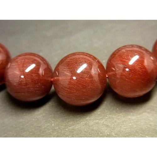 パワーストーン 天然石 ブレスレット レッドルチルクォーツ 14〜15mm