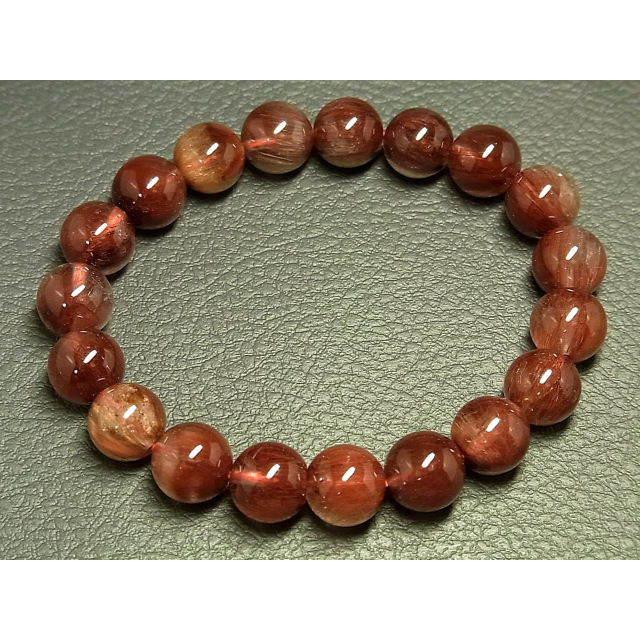 天然石　レッドルチルブレスレット 限定品】レッドルチルブレスレット 10mm ｜ 天然石通販の4976堂