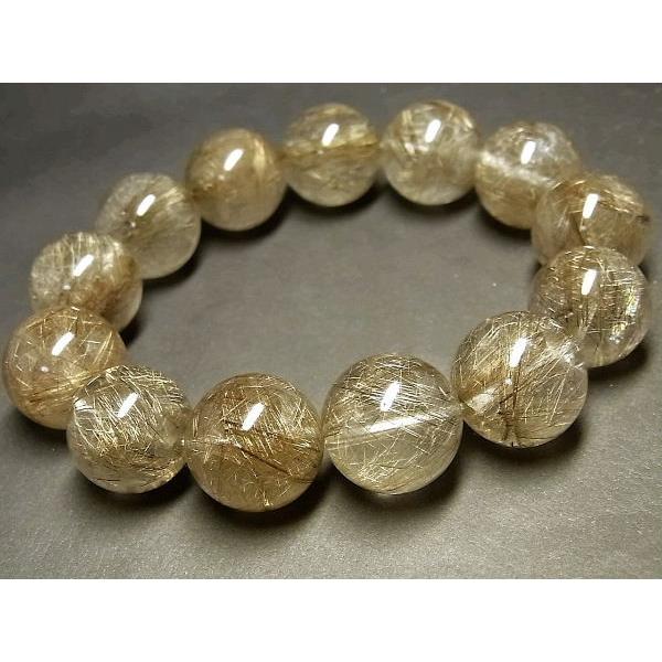 ✨人気!! ルチルクォーツ 天然石ブレスレット 11mm パワーストーン パワーストーン 天然石 超大粒 最高級 シルバールチル ルチルクォーツ