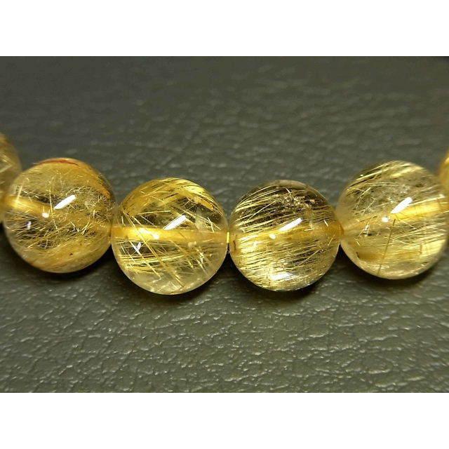 パワーストーン 天然石 高透明 タイチンルチル ルチルクォーツ 水晶ブレスレット 11〜11.5mm TRB1483 【Felistone】の画像
