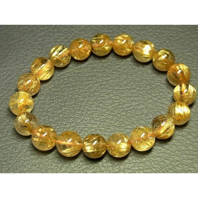 満鉱物天然タイチンゴールドルチルクォーツブレスレット天然石パワーストーン パワーストーン 天然石 最高級 タイチンルチル ルチルクォーツ 水晶