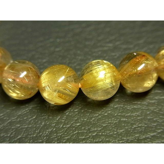 パワーストーン 天然石 最高級 キャッツアイ タイチンルチル ルチルクォーツ 水晶ブレスレット 8.5〜9mm TRB1357 【Felistone】の画像