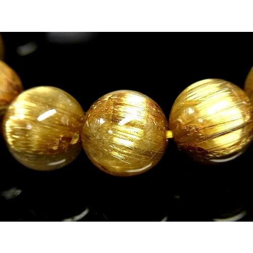 パワーストーン 天然石 最高級 タイチンルチルクォーツ 水晶ブレスレット 13〜14mm TRB470 【Felistone】｜tennkaku｜05