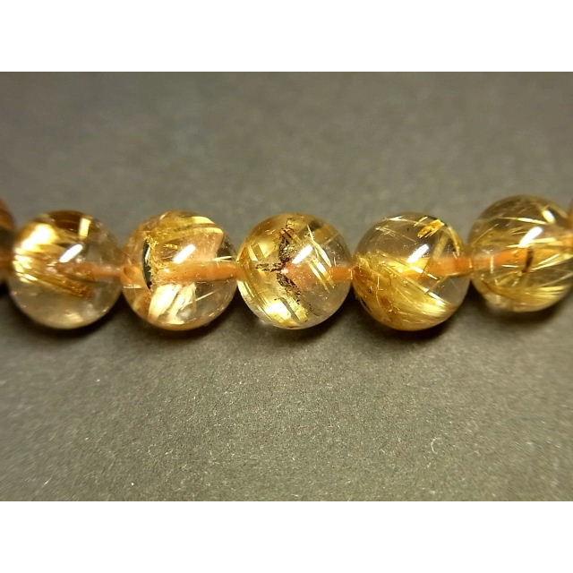 パワーストーン 天然石 タイチンルチル ルチルクォーツ 水晶ブレスレット 7〜7.5mm TRB960 【Felistone】_4