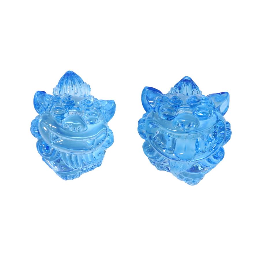 沖縄 ガラス シーサー 海のかけら 選べる4色 ガラス細工 守り神