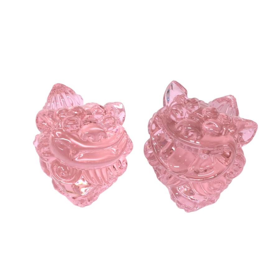 沖縄 ガラス シーサー 海のかけら 選べる4色 ガラス細工 守り神