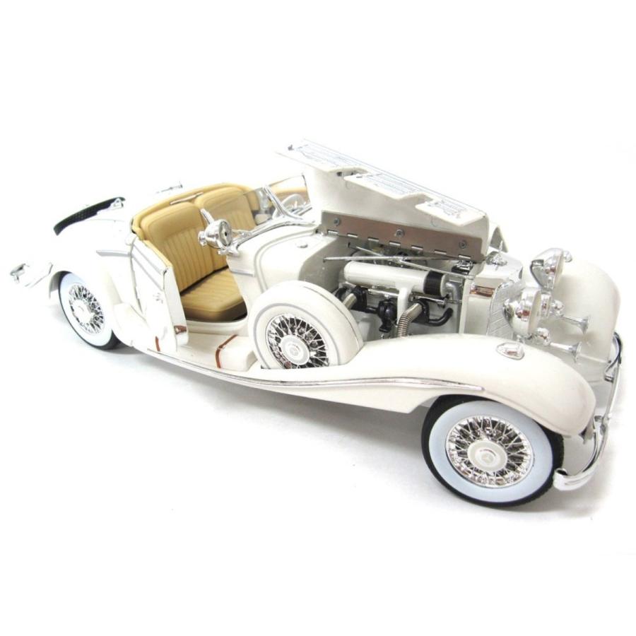 Maisto 1/18 メルセデス 500K 1936 ホワイト マイスト ミニカー 200-089の画像