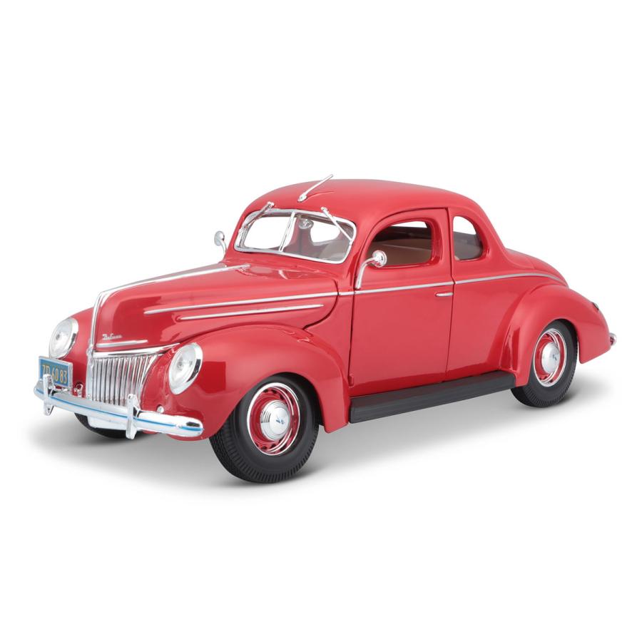 HP-2 40 フォード ミニカー 赤 マイスト Maisto 1/18 1939 フォード デラックスクーペ レッド