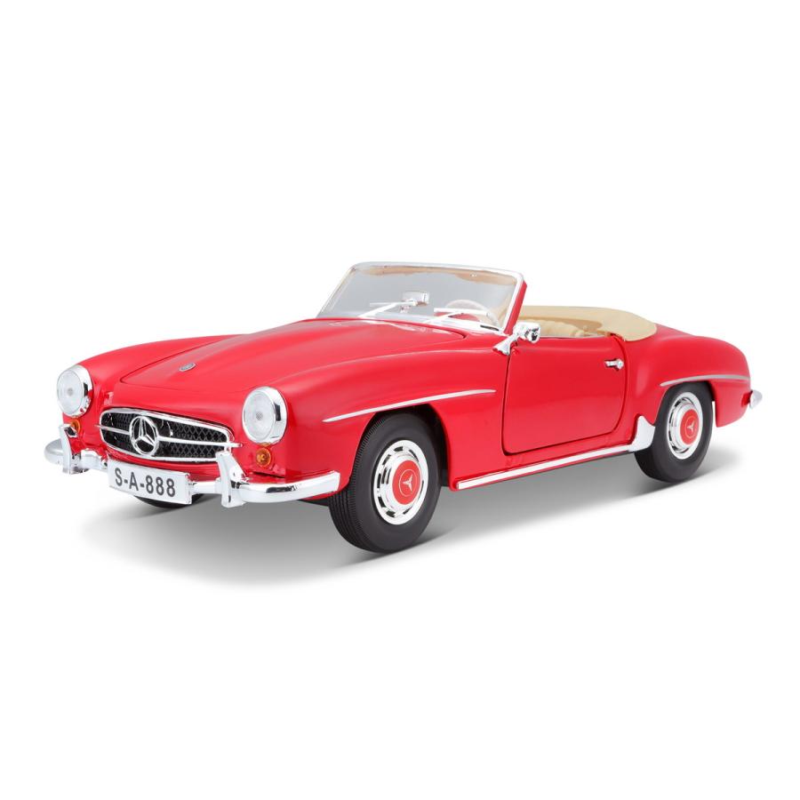 マイスト Maisto 1/18 1955 メルセデス・ベンツ 190SL レッド ミニカー