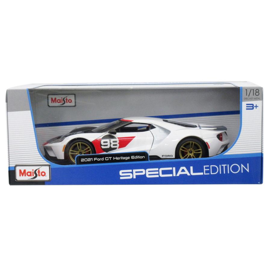 【匿名配送】Maisto 2021 Ford GT ヘリテージ エディション マイスト Maisto 1/18 フォードGT 2021 ヘリテージ エディション