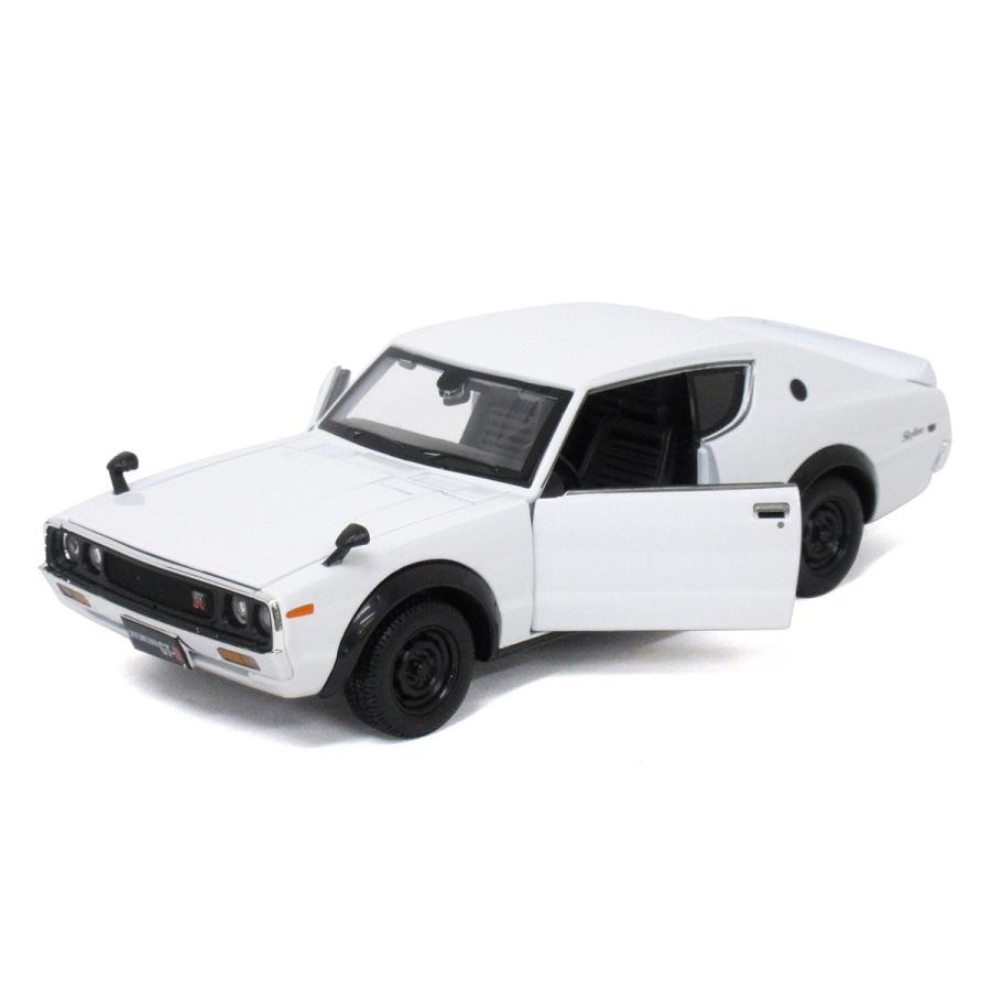 Maisto 1/24 スカイライン 2000GT-R 1973 KPGC110 ケンメリ ホワイト マイスト ミニカー 200-168｜tennmaya｜02