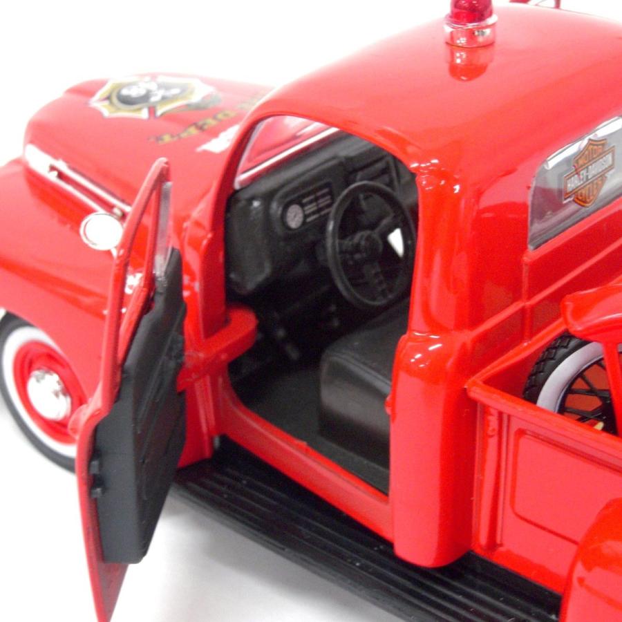 Maisto ミニカー 1/24 ハーレーダビッドソン フォードF-1ピックアップ