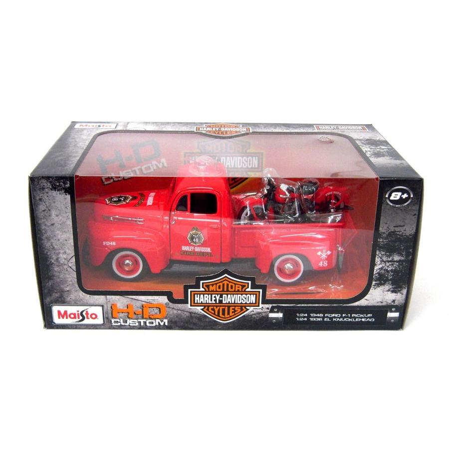ミニカー Harley-Davidson Ford Wrecker 1/24 Maisto ミニカー 1/24 ハーレーダビッドソン フォードF-1ピックアップ