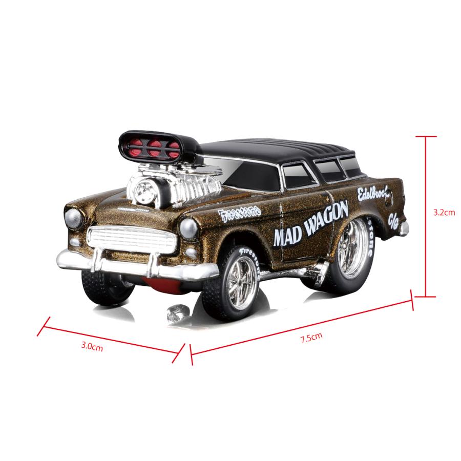 マイスト Maisto 1/64 マッスルマシーン #15 1955 シボレー ノマド