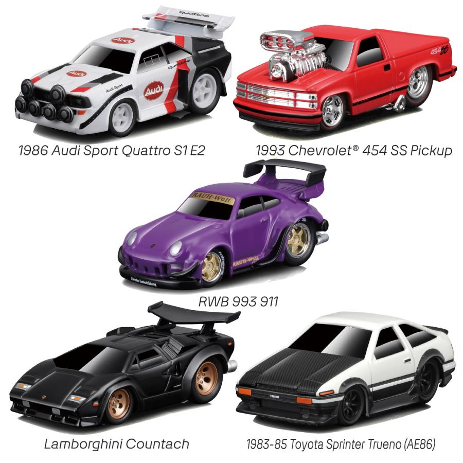 マイスト Maisto 1/64 マッスルマシーン B 5種セット ミニカー ダイ