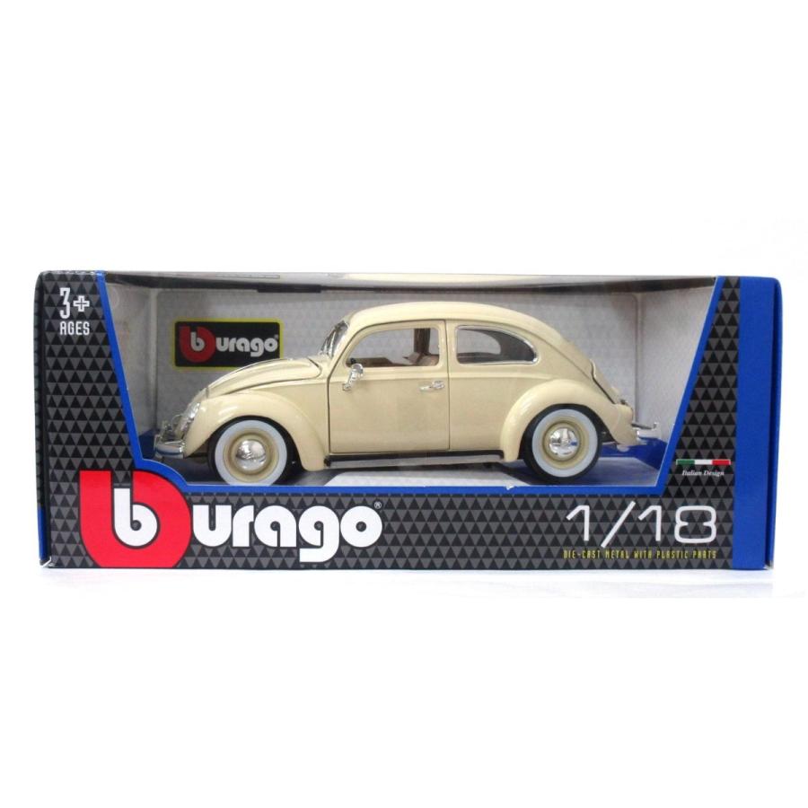 Bburago 1/18 フォルクスワーゲン ビートル(1955) ベージュ ブラーゴ