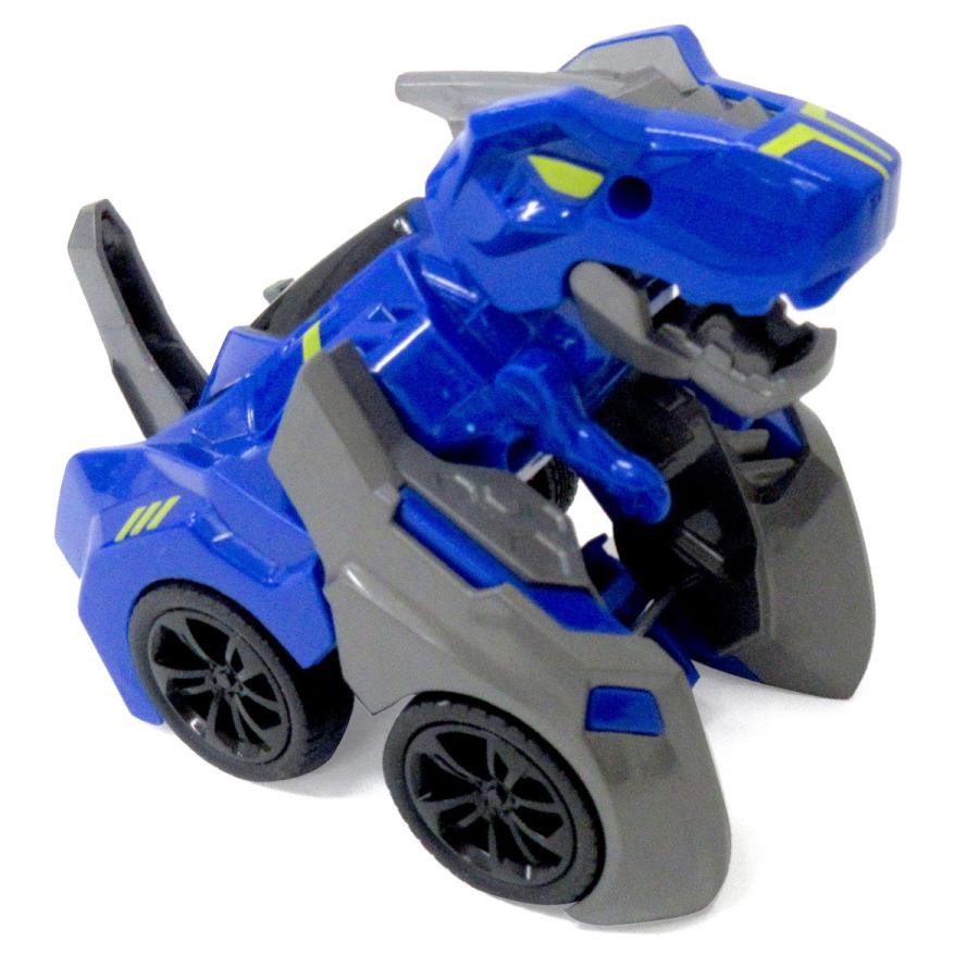 フリクション ミニカー 変身恐竜ロボットカー 選べる3色 1個 単品 変形