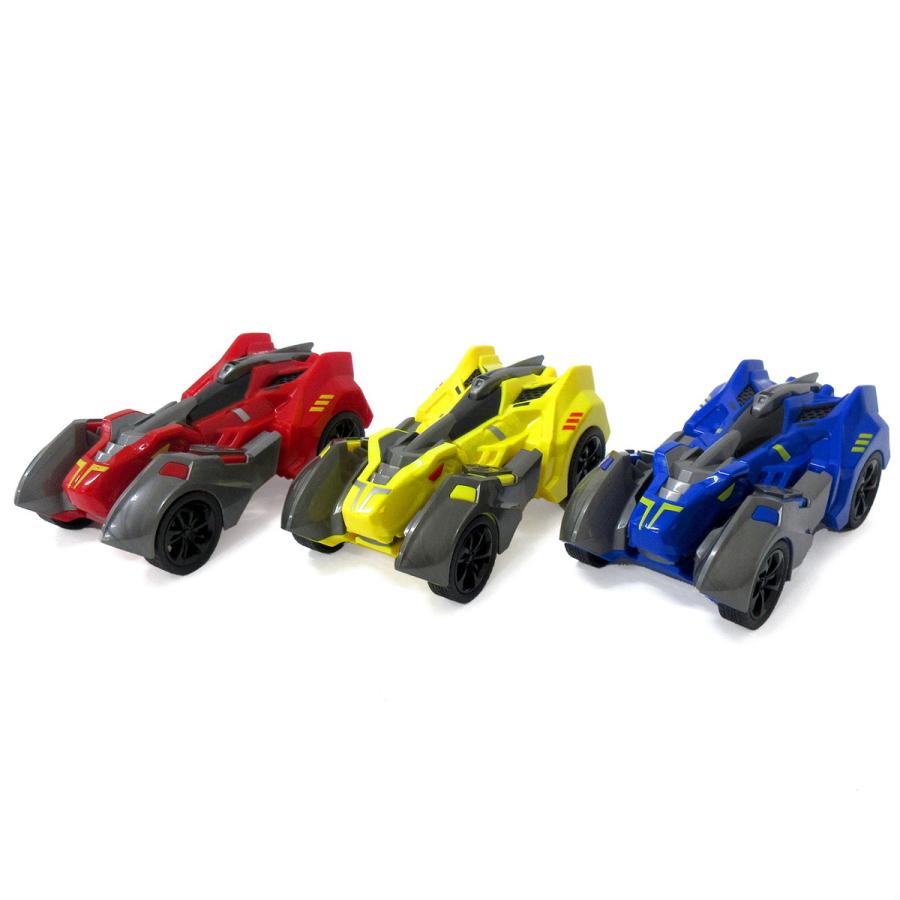 フリクション ミニカー 変身恐竜ロボットカー 選べる3色 1個 単品 変形