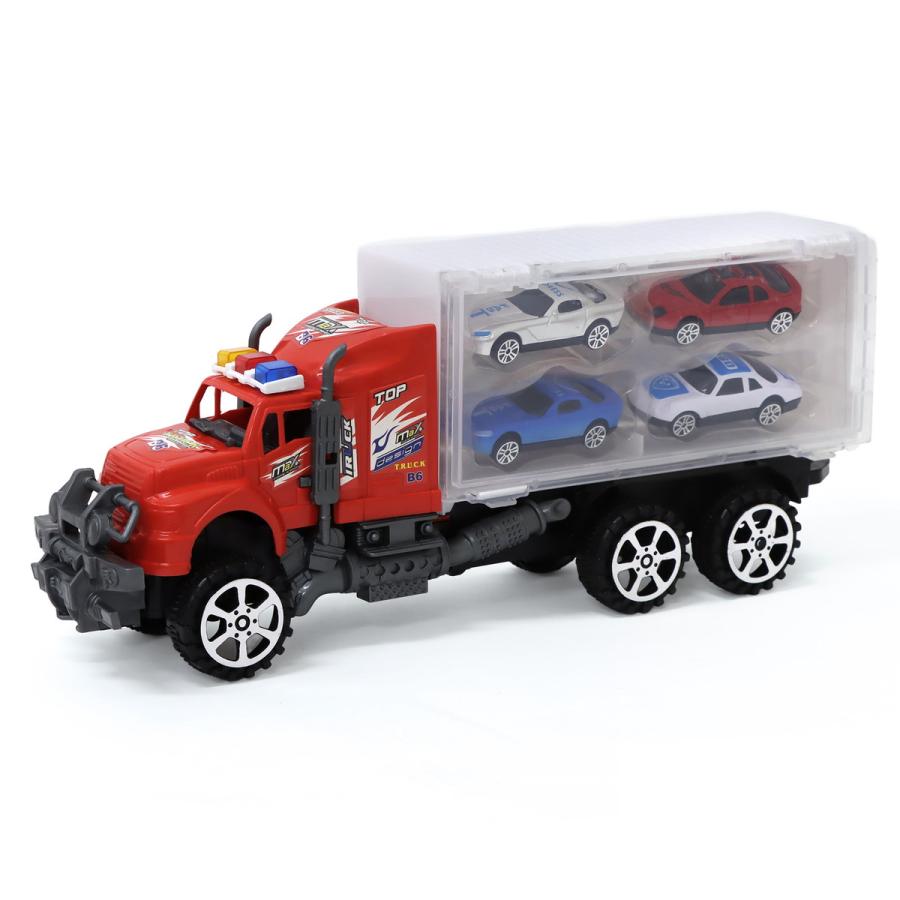 フリクション ビッグトレーラー ミニカーセット 2色セット 車 おもちゃ